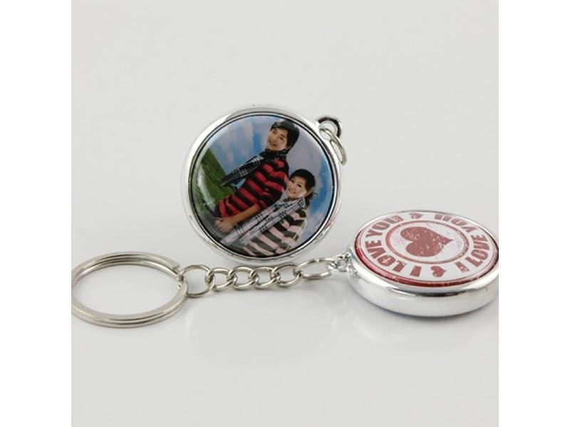 37mm Mirror Button Badge Keychain Blanks 100pcs/PKG Carousel 1