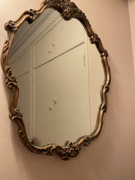 Ornate gold framed Mid century mirror Carousel 2