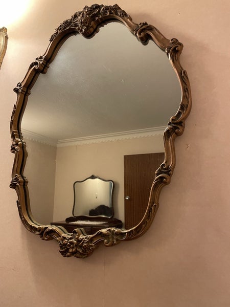 Ornate gold framed Mid century mirror Carousel 3