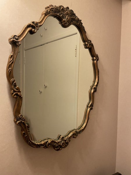 Ornate gold framed Mid century mirror Carousel 1