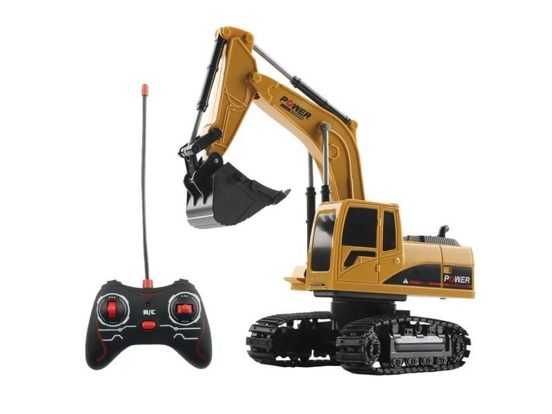 1/24 RC Excavator 2.4G Radio Controlled Crawler Tractor Model Engineering Car Carousel 1