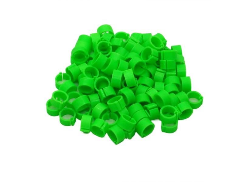 100Pcs Birds Pigeon Feet Rings 10 Colors Inner Diameter 8mm Plastic Dove Clip Carousel 1