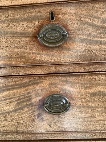 Antique Georgian Mahogany Chest of Drawers – 115cm High – French Polished63613513993601112