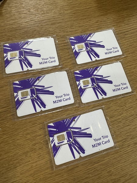 your trio m2m card Spark x 5 cards Carousel 1