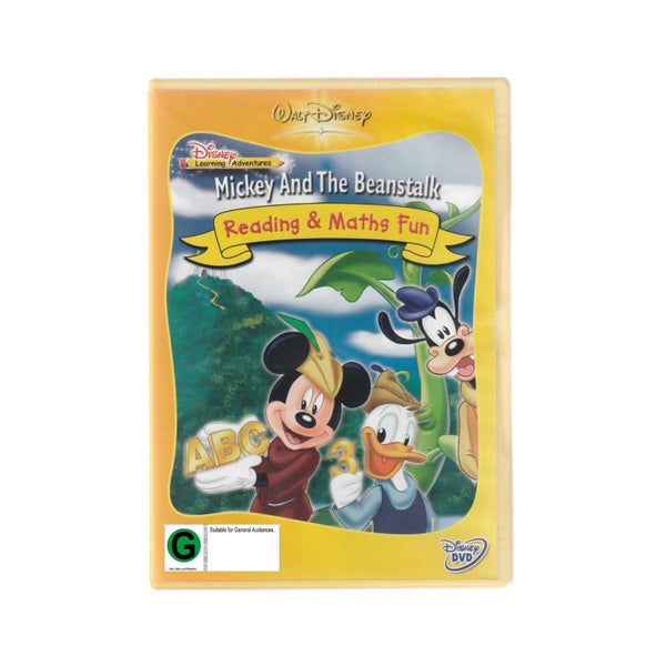 Disney Learning Adventures Mickey & The Beanstalk (G) DVD • Reading & Maths Fun64481974978433110