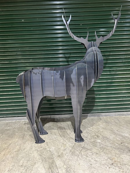 Majestic Metal Stag Sculpture Carousel 4