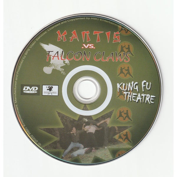 Mantis Vs. Falcon Claws (R16) • DVD • Kung Fu Theatre • Early Godfrey Ho • Under64482274100995112