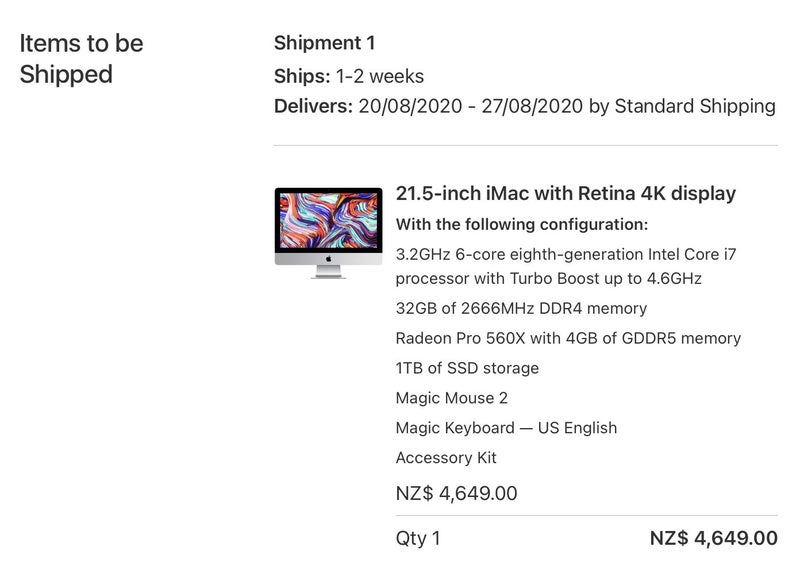 2019 iMAC Desktop 21.5 inch - 32GB & 1 TB SSD Carousel 4