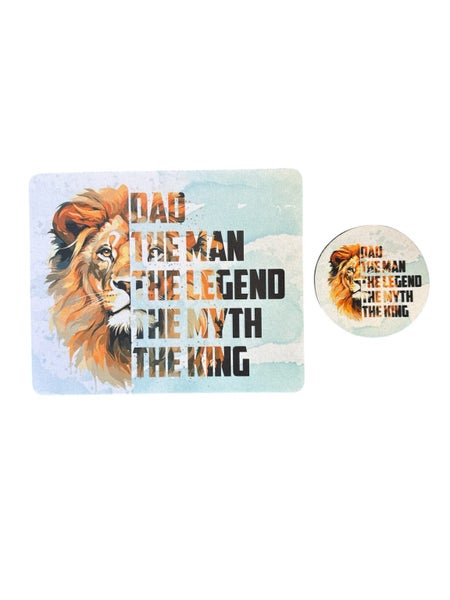 Mousepad and Coaster Set Carousel 1