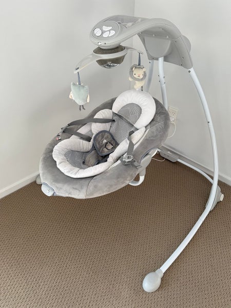 Ingenuity Braden Inlighten Cradle Swing Grey Carousel 1