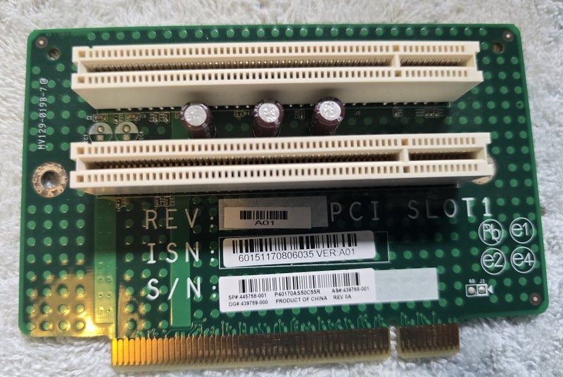 Vintage Computer PCI Daughter Board - 2 slots Carousel 1