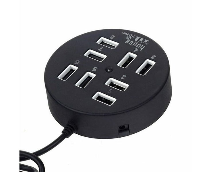 Usb 8 Ports Box Multi Data Transmission Usb 2.0 Hub Round Shape Multi-Port Sp Carousel 1