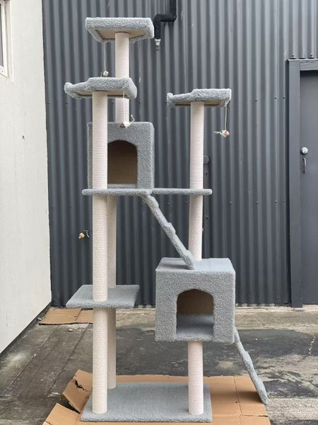 185CM High Cat Tree House Scratching Post Condo - Grey63616973135745112