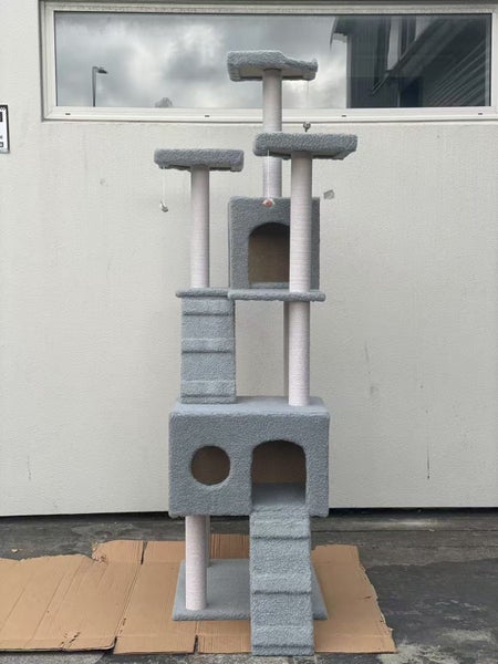 185CM High Cat Tree House Scratching Post Condo - Grey63616973135745113