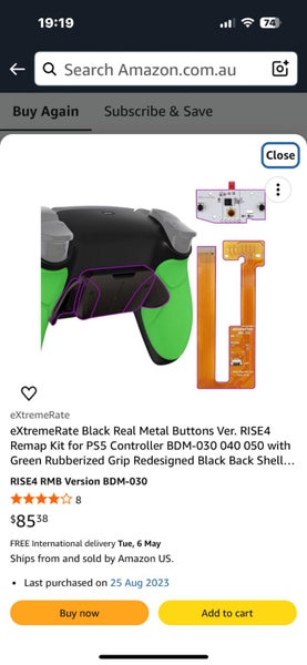 PS5 controller with back switchs Carousel 3