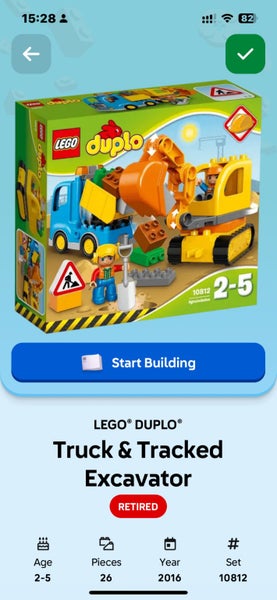 Duplo Truck and tracked excavator Carousel 2