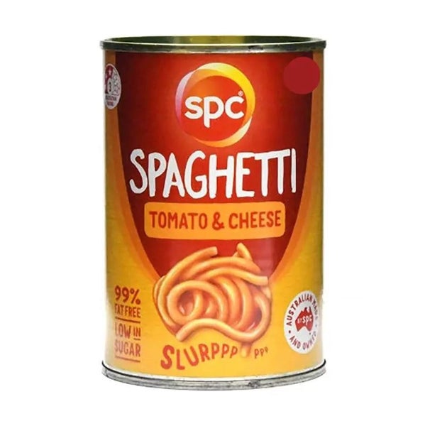 SPC Spaghetti Tomato & Cheese 220g (small tin) Carousel 1