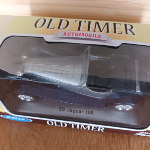 SS JAGUAR 100 CABRIOLET, WELLY OLD TIMER, 1:34 DIE CAST METAL Carousel 2