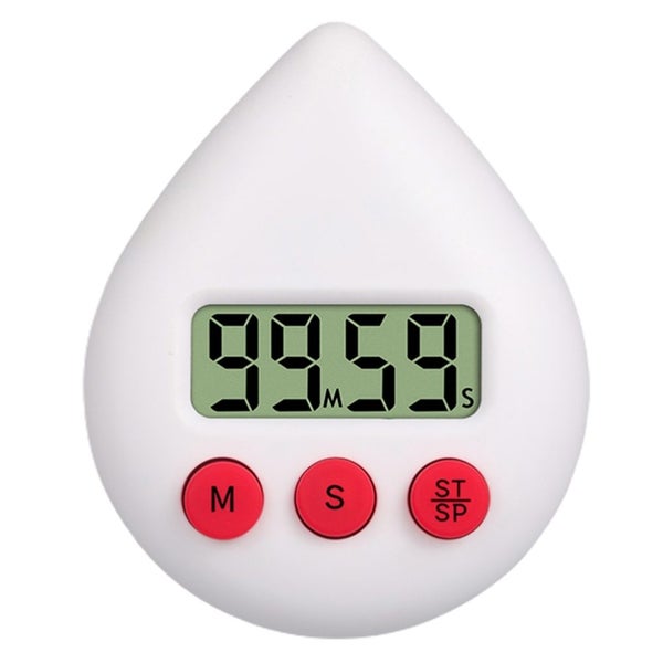 Water Drop Shaped Bathroom Timer Portable Digital Shower Timer For Kitchen Sh Carousel 1