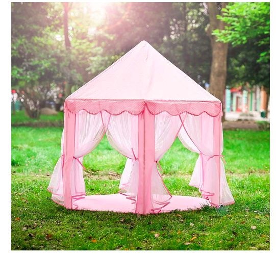 SUMMER SALE Brand New Fancy Hexagon Kids' Play Tent - PINK Carousel 3