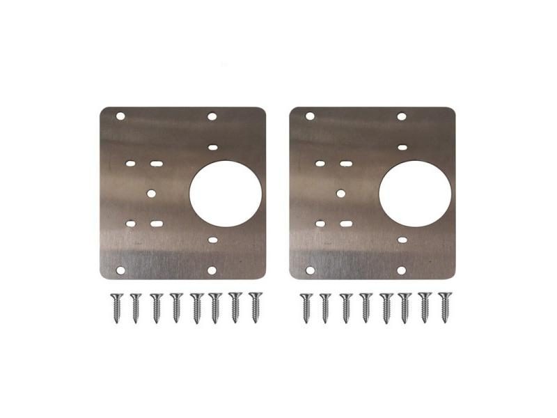 8Pcs Stainless Steel Hinged Repair Plate Kitchen Cabinet Door Fixture Installer Carousel 1