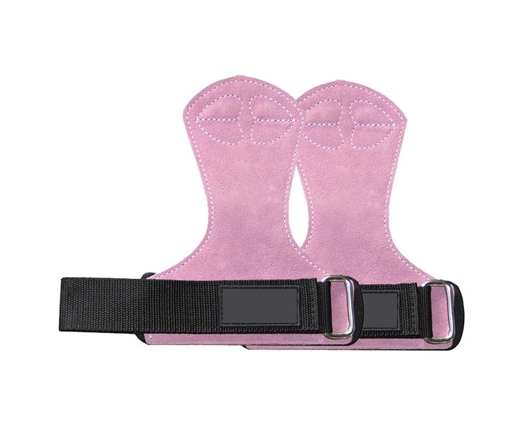 Weight Lifting Grips Wrist Wrap Hooks Straps For Grip , Deadlifts,Pink Carousel 1