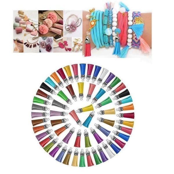 Keychain Tassel Leather Suede Tassels Pendants Bulk Carousel 1