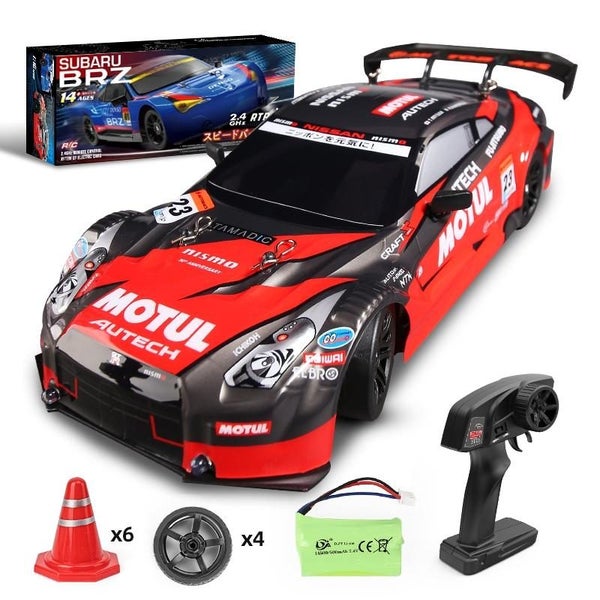 1 16 4Wd Drift Rc Toy Car 2.4G Compact Design Black Red Remote Controlled Toys Carousel 5