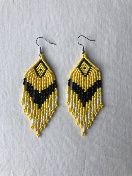 Bohemian Beaded Long Earrings Carousel 1