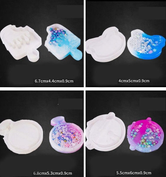 Shaker Resin Moulds Silicone Molds Keyring Making Carousel 1