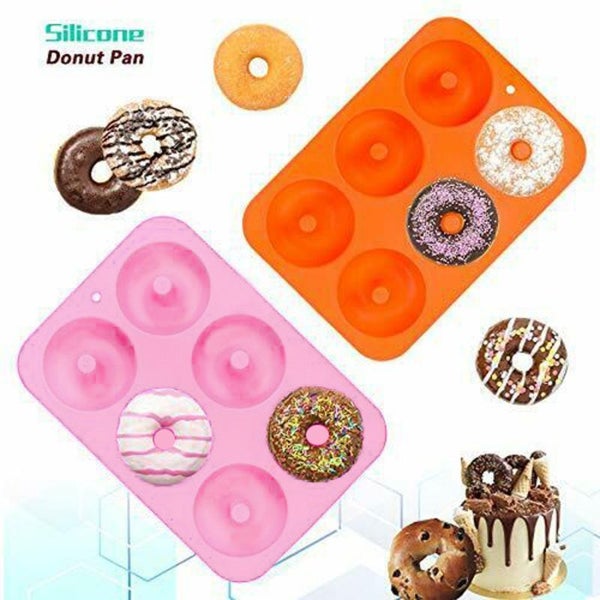 2pcs Silicone Donut Moulds Muffin Cups Molds Carousel 1