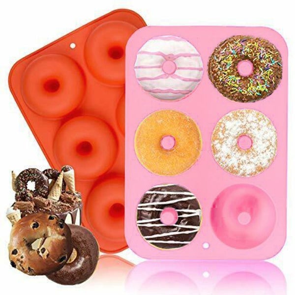 2pcs Silicone Donut Moulds Muffin Cups Molds Carousel 5