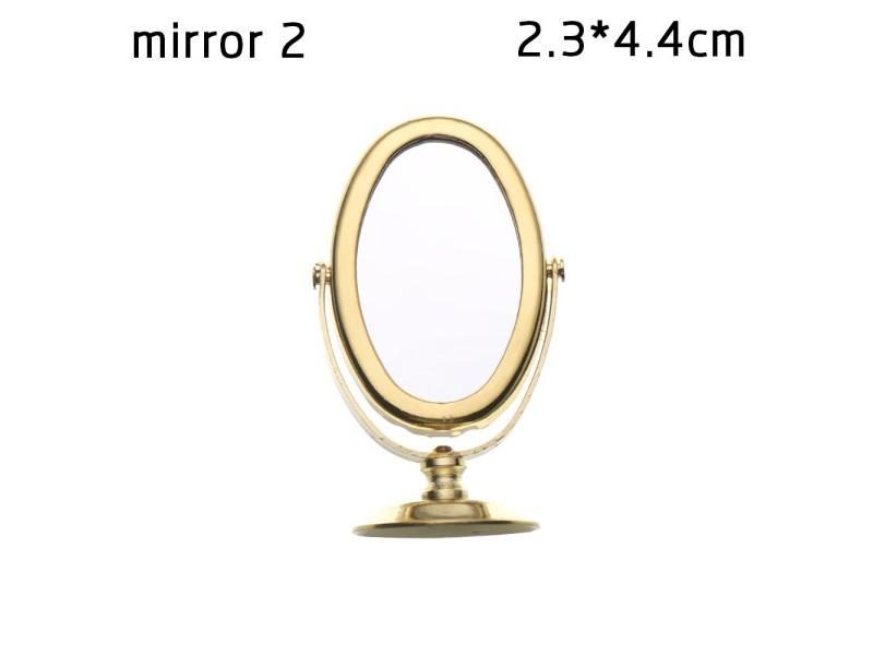 1:12 Scale Mini Frames Doll House Plastic Vintage Miniature Mirror Dollhouse Carousel 1