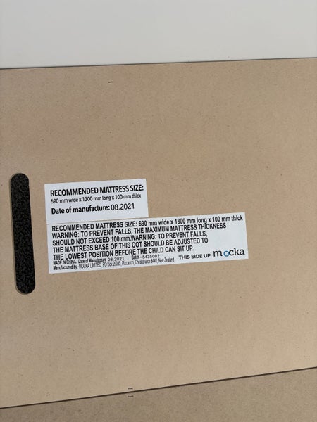 Mocka Cot and Mocka mattress Carousel 16