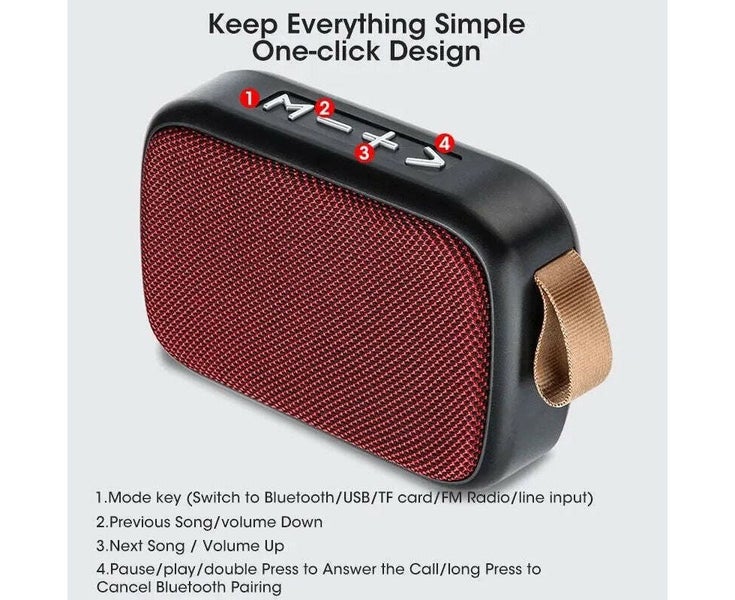 Wireless Bluetooth Speaker Outdoor Portable Subwoofer Mini Speaker Home Clot- Carousel 2