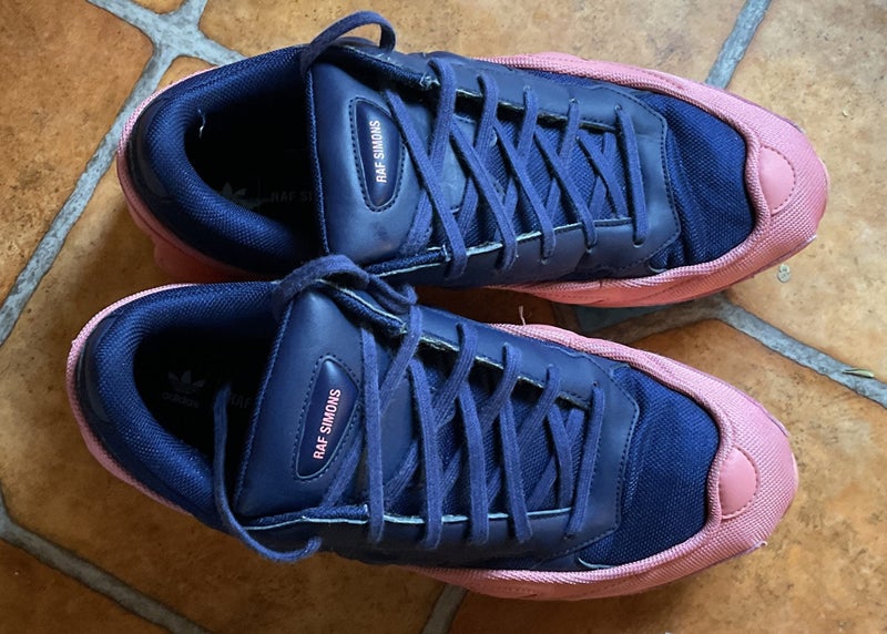 Adidas x RAF Simons, size US 11.5, EU 46 in Tactile Rose & Dark Blue63615601443586113