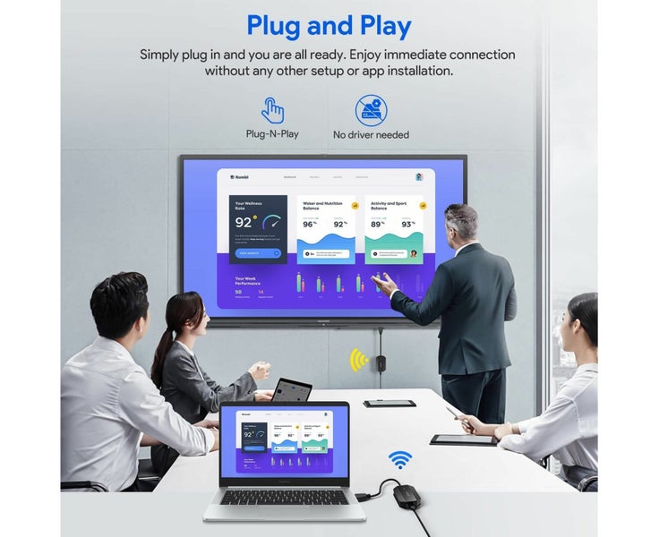 Wireless HDMI Transmitter and Receiver,HDMI Extender Kit 1080P, Plug and Play Carousel 2