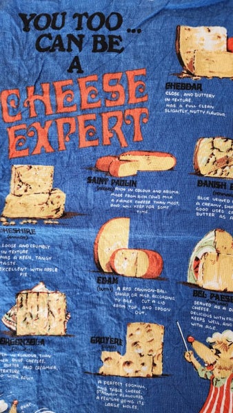 ~"You Too Can Be A Cheese Expert By Richardsons Irish Linen Vintage Tea Towel"~ Carousel 2