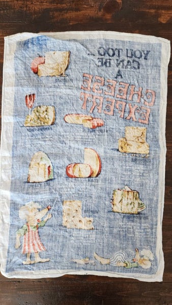 ~"You Too Can Be A Cheese Expert By Richardsons Irish Linen Vintage Tea Towel"~ Carousel 10