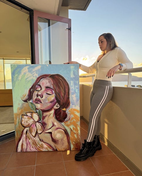 Muse’s Gift original painting Carousel 1