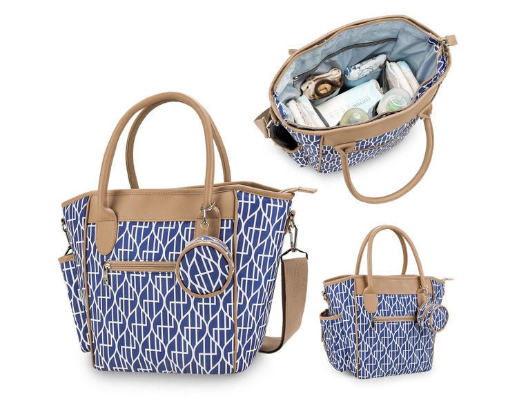 Women Diaper Bag Nappy Bag Stroller Bag Handbag with Pacifier Case Carousel 1