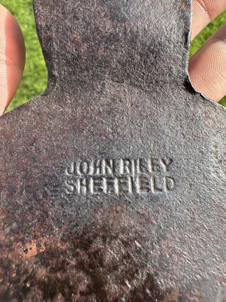 Vintage John Riley Sheffield axe/ hatchet head (cracked) Carousel 2