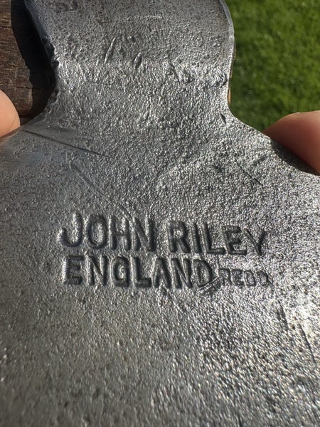 Vintage John Riley England regd stamped Kent axe / hatchet (cracked) Carousel 2