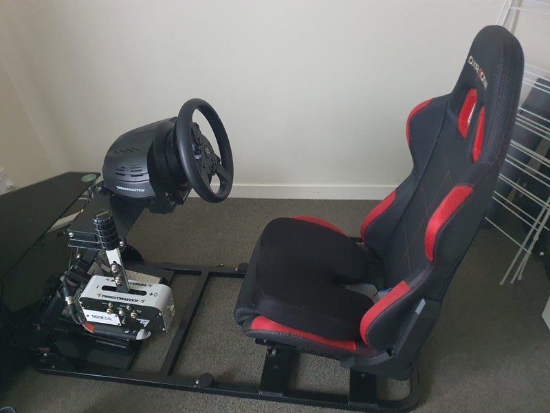 Complete Sim Racing Setup – T300RS, Sparco Wheel, 2x Pedals, Shifter, Cockpit+TV Carousel 2