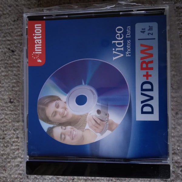 4 x DVD+RW 2 hour, Video/Photo/Data Discs - NEW Carousel 1
