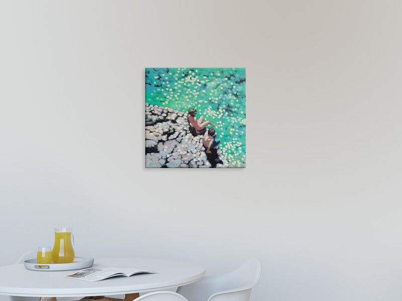 Children - Sea - Green - Contemporary Art - Wall Art - Art Prints Carousel 2