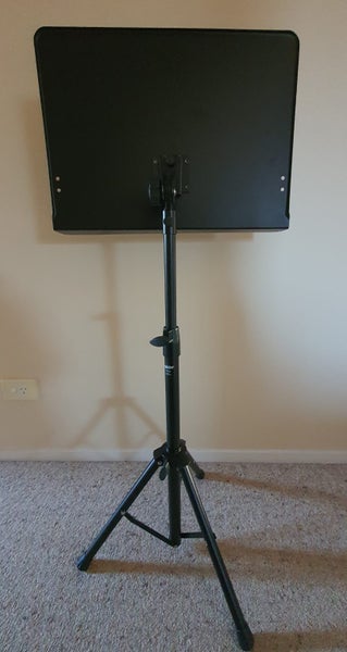 Ashton Orchestral Music Stand, Solid Back Carousel 2