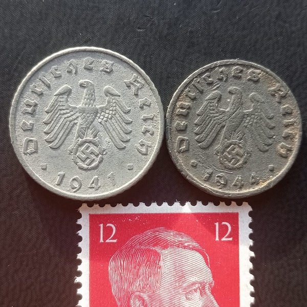 Germany WW2 Coins & Stamp $1 Reserve Carousel 1