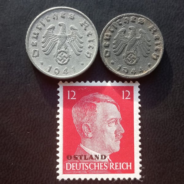 Germany WW2 Coins & Stamp $1 Reserve Carousel 2