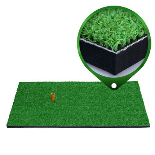 Indoor Golf Practice Mat + Tee Carousel 10